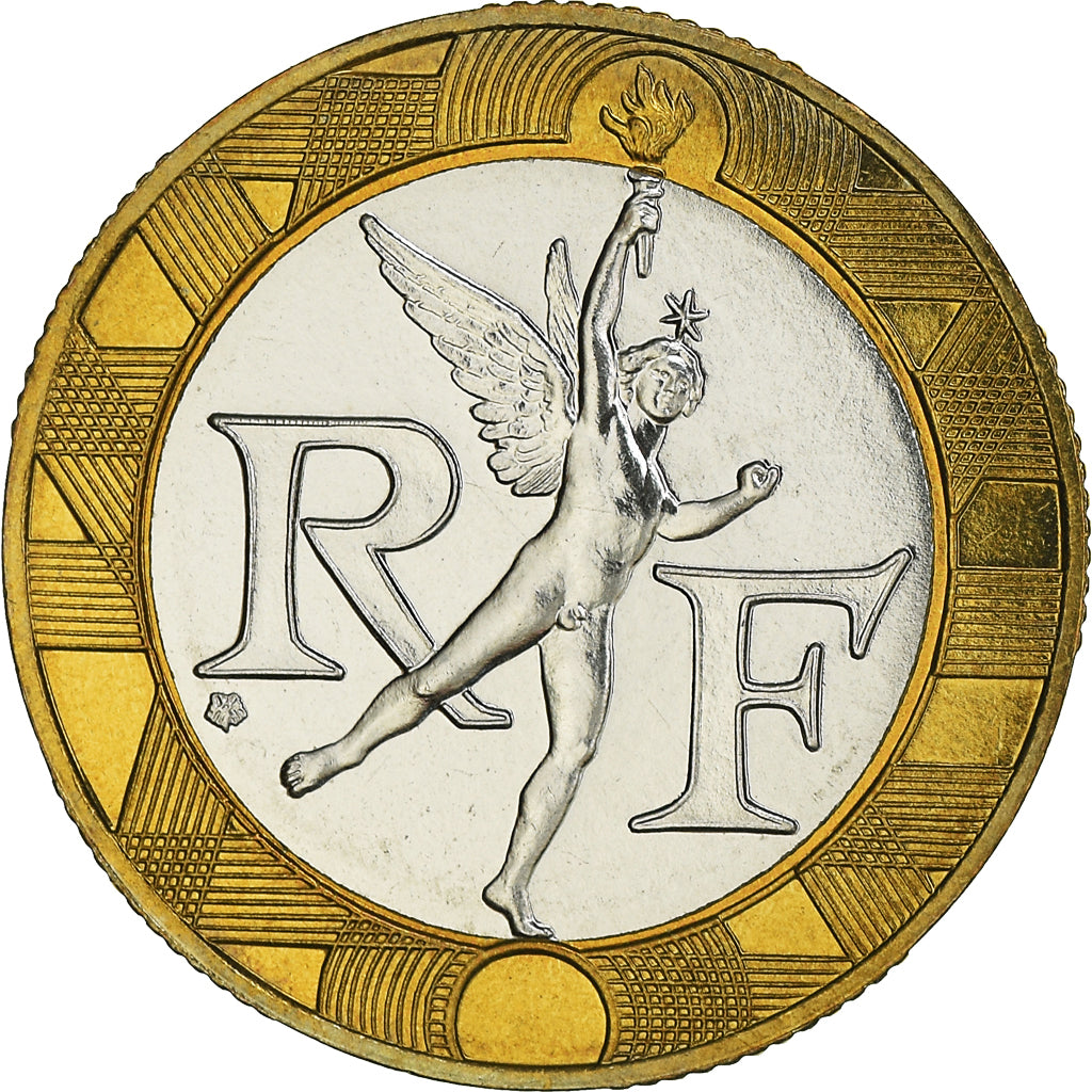 Coin, France, Génie, 10 Francs, 1990, Paris, FDC, MS(65-70), Bi-Metallic