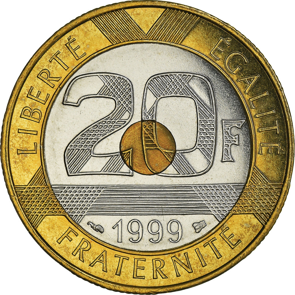 Monnaie, France, Mont Saint Michel, 20 Francs, 1999, Pessac, FDC, FDC