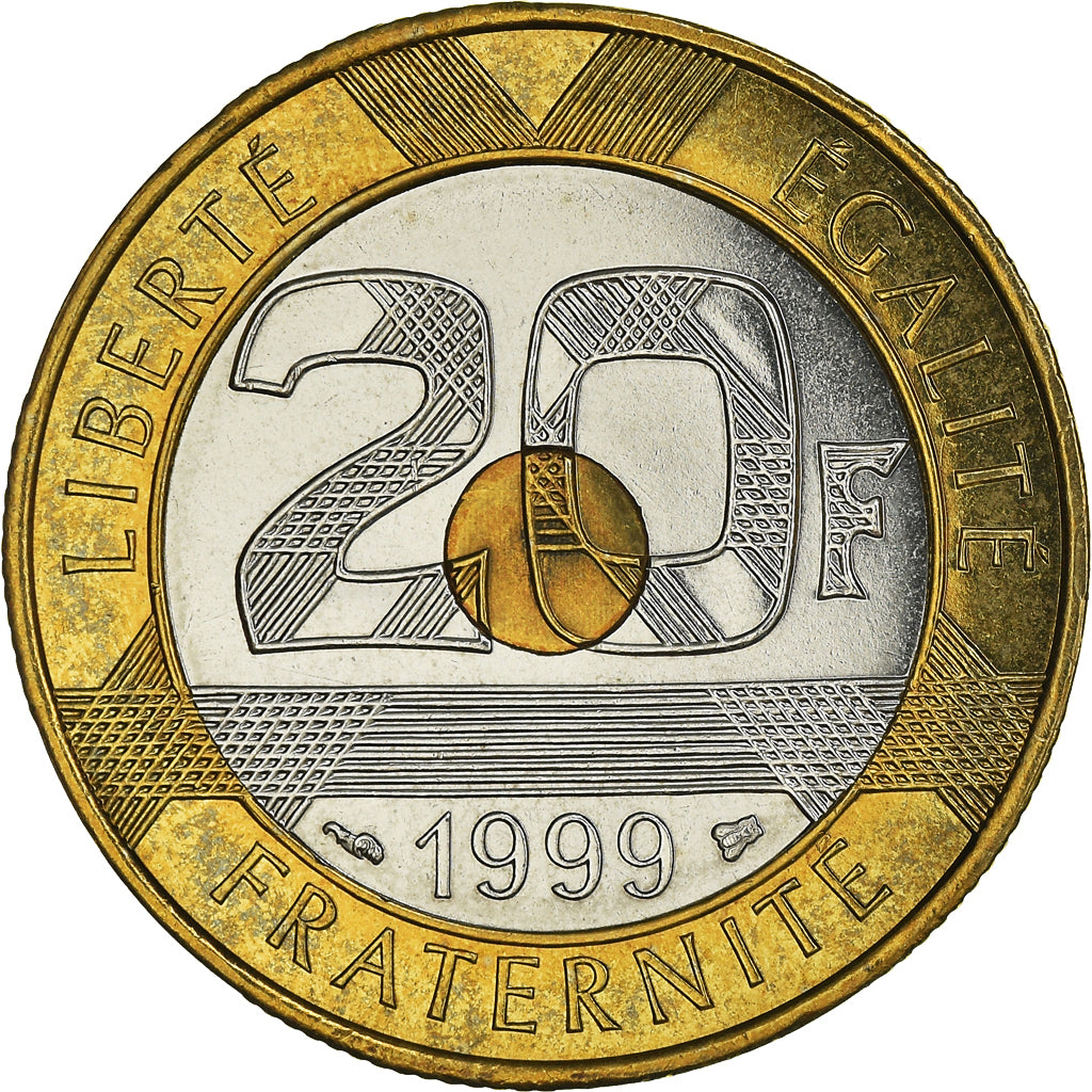 Monnaie, France, Mont Saint Michel, 20 Francs, 1999, Pessac, FDC, FDC