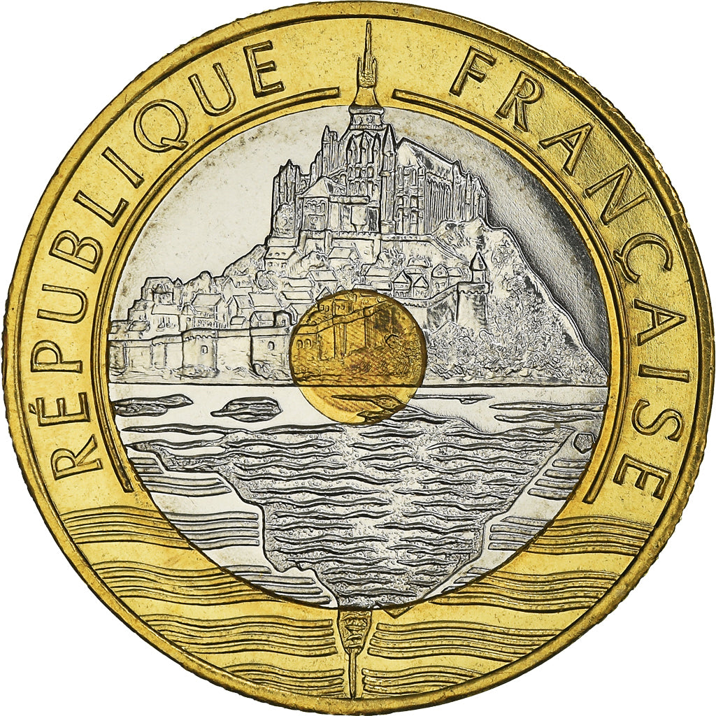 Coin, France, Mont Saint Michel, 20 Francs, 1999, Pessac, MS(65-70)