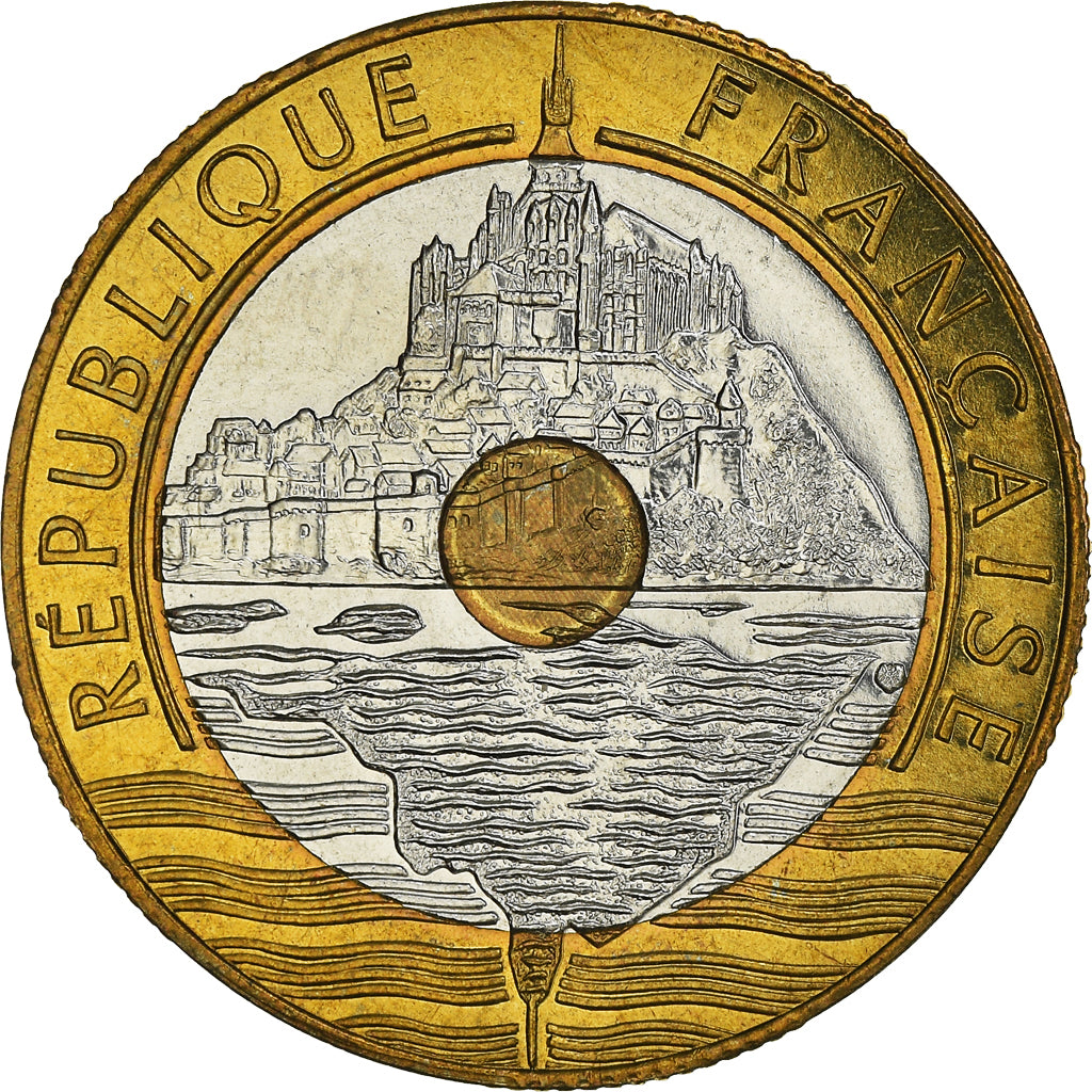 Coin, France, Mont Saint Michel, 20 Francs, 1999, Pessac, MS(65-70)