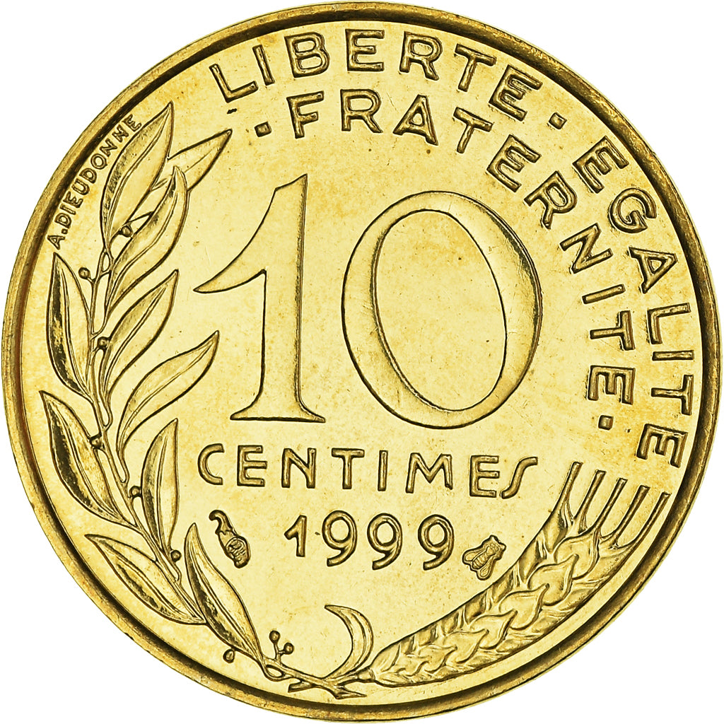 Monnaie, France, Marianne, 10 Centimes, 1999, Paris, FDC, FDC, Bronze-Aluminium