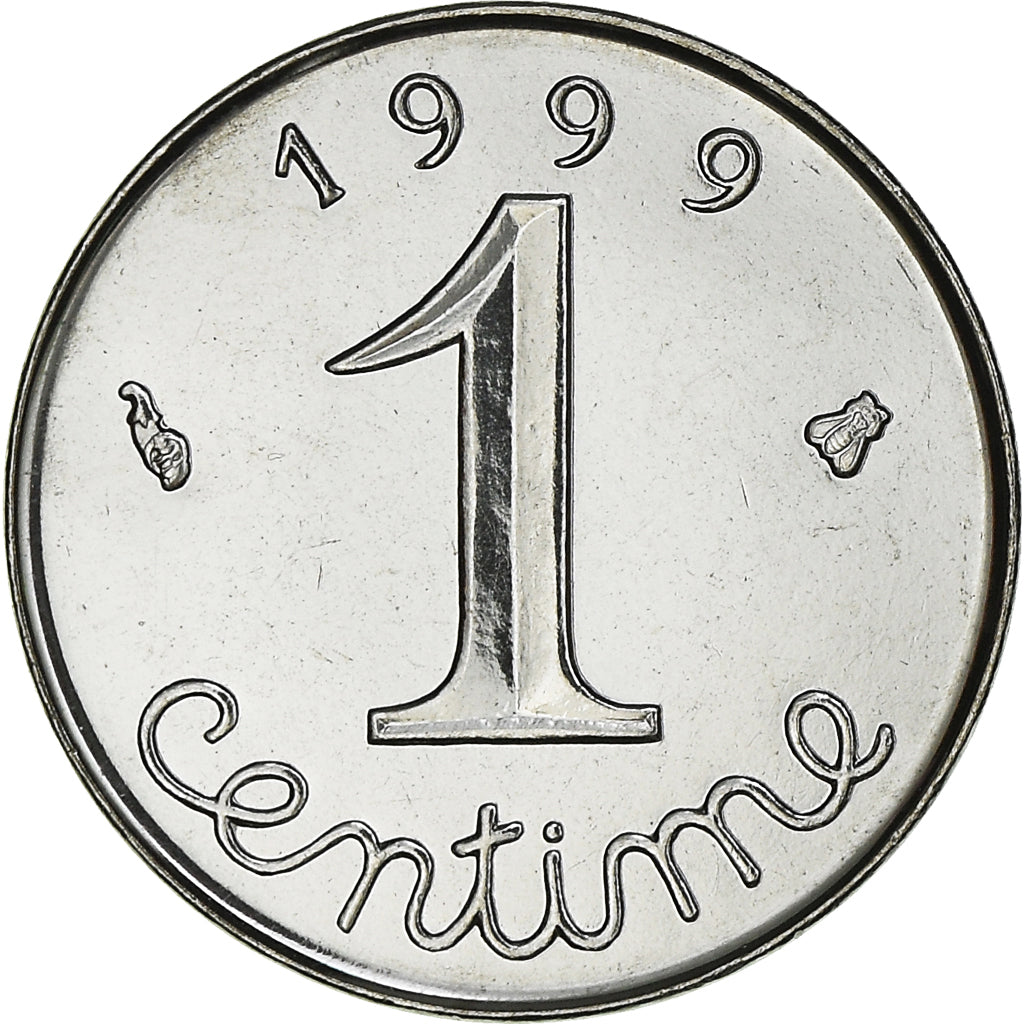 Coin, France, Épi, Centime, 1999, Paris, FDC, MS(65-70), Stainless Steel