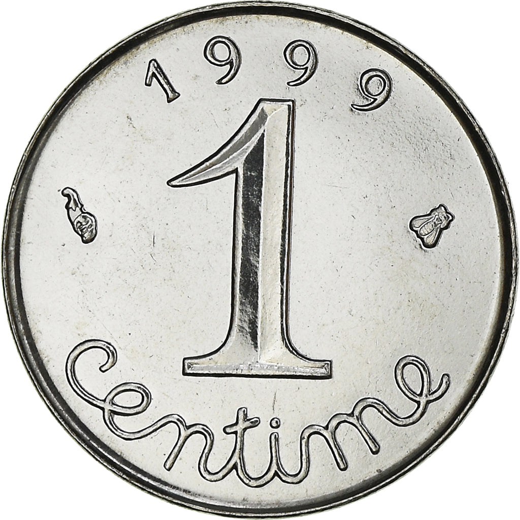 Coin, France, Épi, Centime, 1999, Paris, FDC, MS(65-70), Stainless Steel