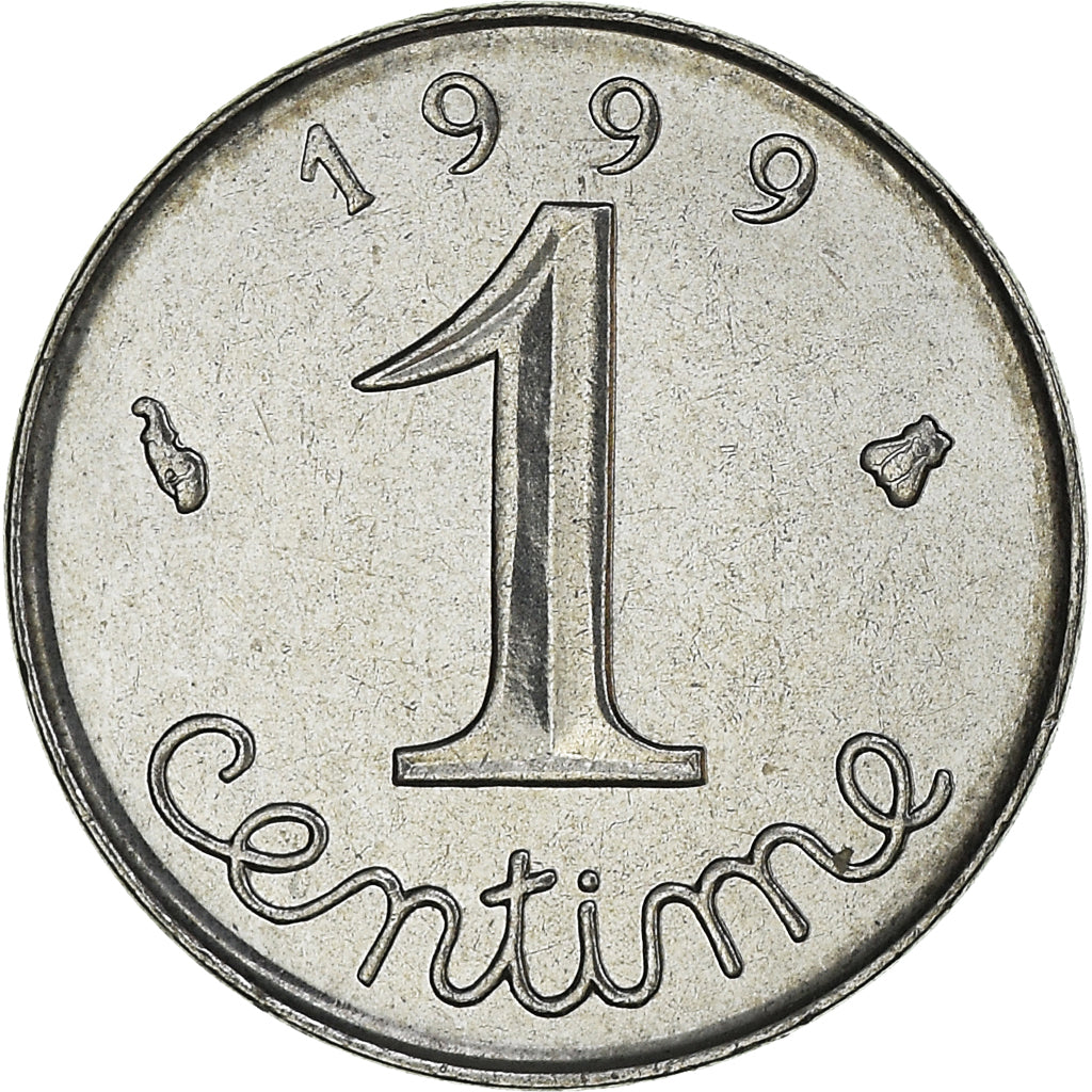 Coin, France, Épi, Centime, 1999, Paris, BU, MS(65-70), Stainless Steel