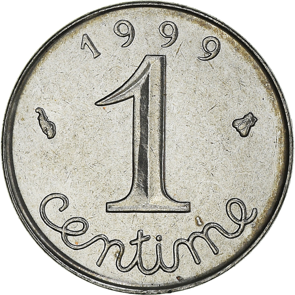 Coin, France, Épi, Centime, 1999, Paris, BU, MS(65-70), Stainless Steel