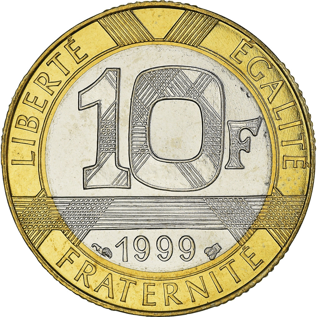 Coin, France, Génie, 10 Francs, 1999, Paris, BU, MS(65-70), Aluminum-Bronze