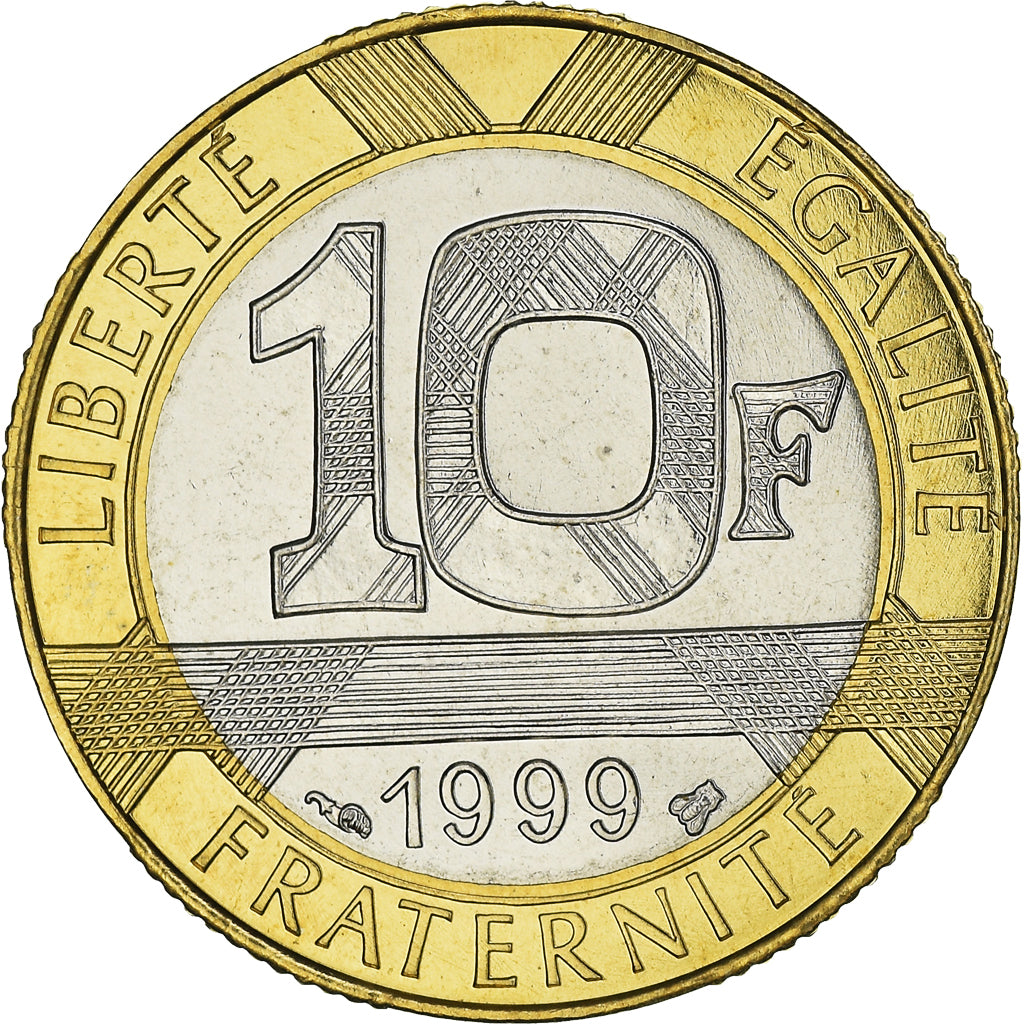 Monnaie, France, Génie, 10 Francs, 1999, Paris, BU, FDC, Bronze-Aluminium