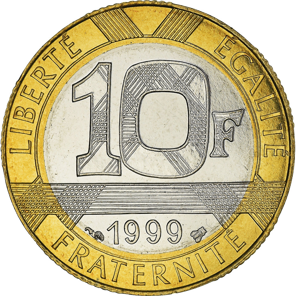 Coin, France, Génie, 10 Francs, 1999, Paris, BU, MS(65-70), Aluminum-Bronze