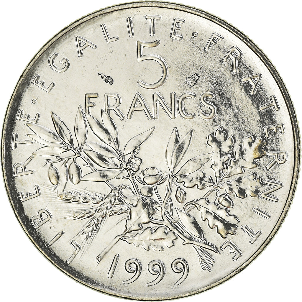 Monnaie, France, Semeuse, 5 Francs, 1999, Paris, BU, FDC, Nickel Clad