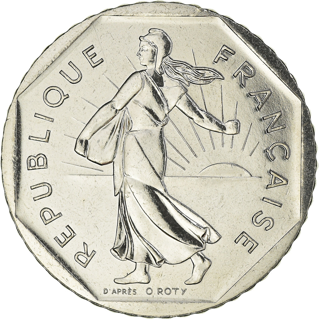 Coin, France, Semeuse, 2 Francs, 1999, Paris, FDC, MS(65-70), Nickel, KM:942.1
