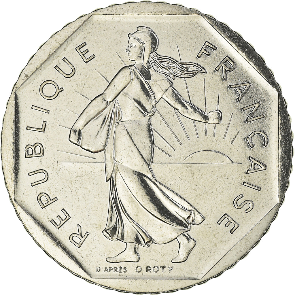 Coin, France, Semeuse, 2 Francs, 1999, Paris, FDC, MS(65-70), Nickel, KM:942.1