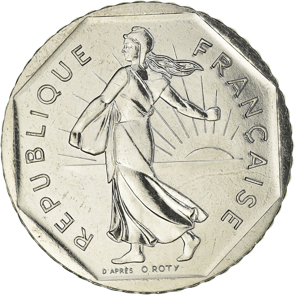 Coin, France, Semeuse, 2 Francs, 1999, Paris, FDC, MS(65-70), Nickel, KM:942.1