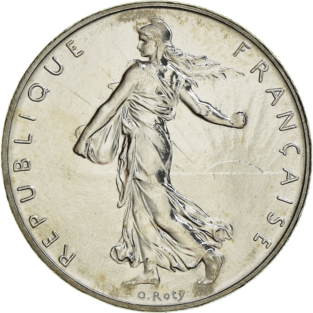 Moneta, Francia, Semeuse, Franc, 1999, Paris, O.Roty, FDC, Nichel, KM:925.1
