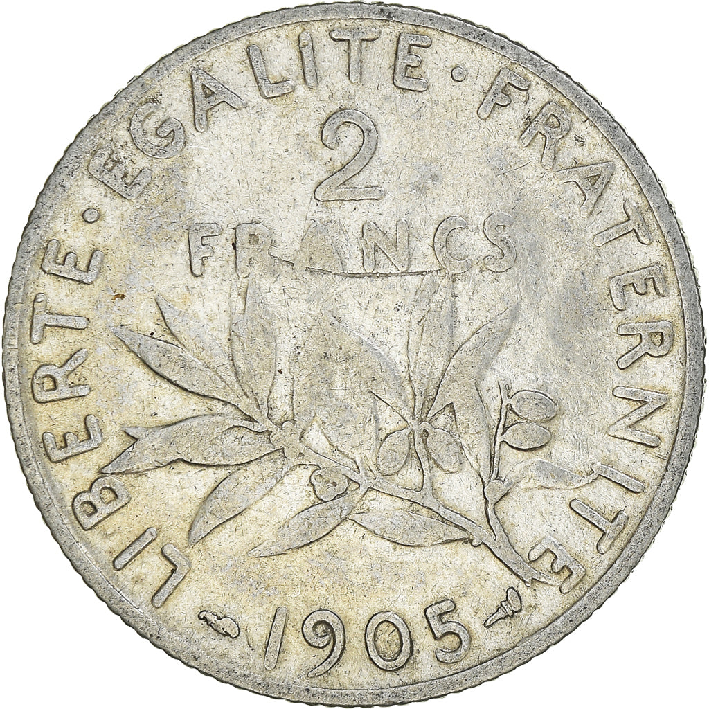 Monnaie, France, Semeuse, 2 Francs, 1905, Paris, TB, Argent, Gadoury:532