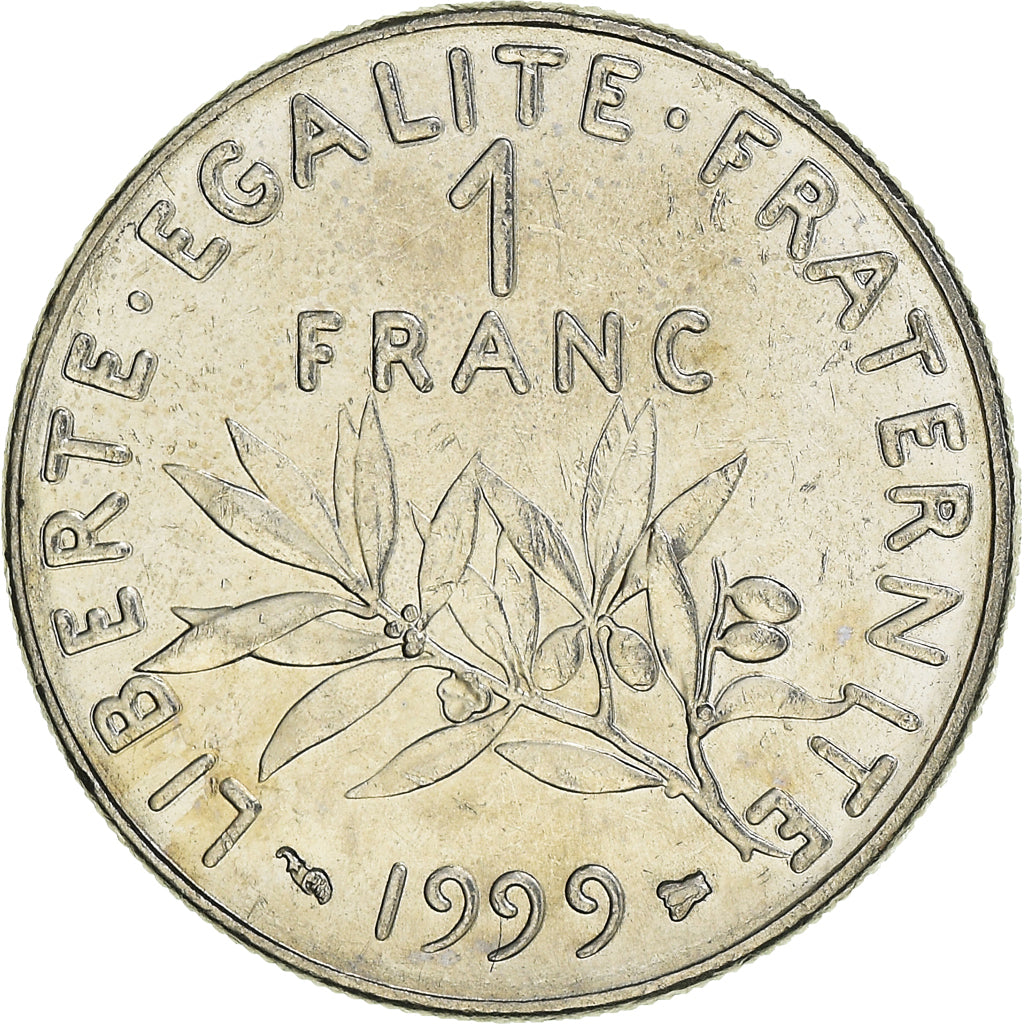Moneta, Francja, Semeuse, Franc, 1999, Paris, AU(55-58), Nikiel, KM:925.1, Le