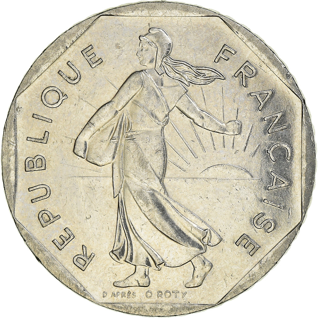 Coin, France, Semeuse, 2 Francs, 2000, Paris, O.Roty, AU(50-53), Nickel