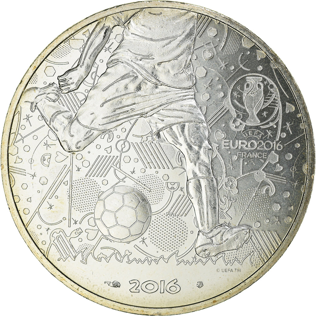Frankreich, Monnaie de Paris, 10 Euro, UEFA Euro 2016, 2016, Paris, Football