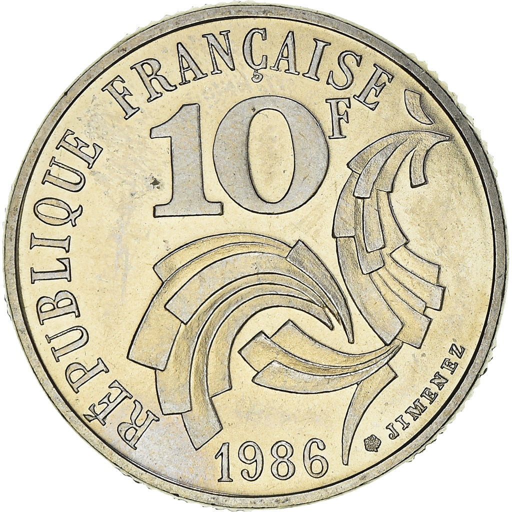 Monnaie, France, Jimenez, 10 Francs, 1986, Paris, SPL, Nickel, Gadoury:824