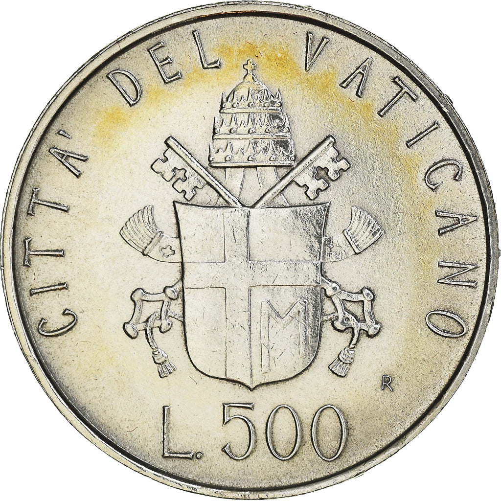 Coin, VATICAN CITY, John Paul II, 500 Lire, 1981, Roma, MS(65-70), Silver