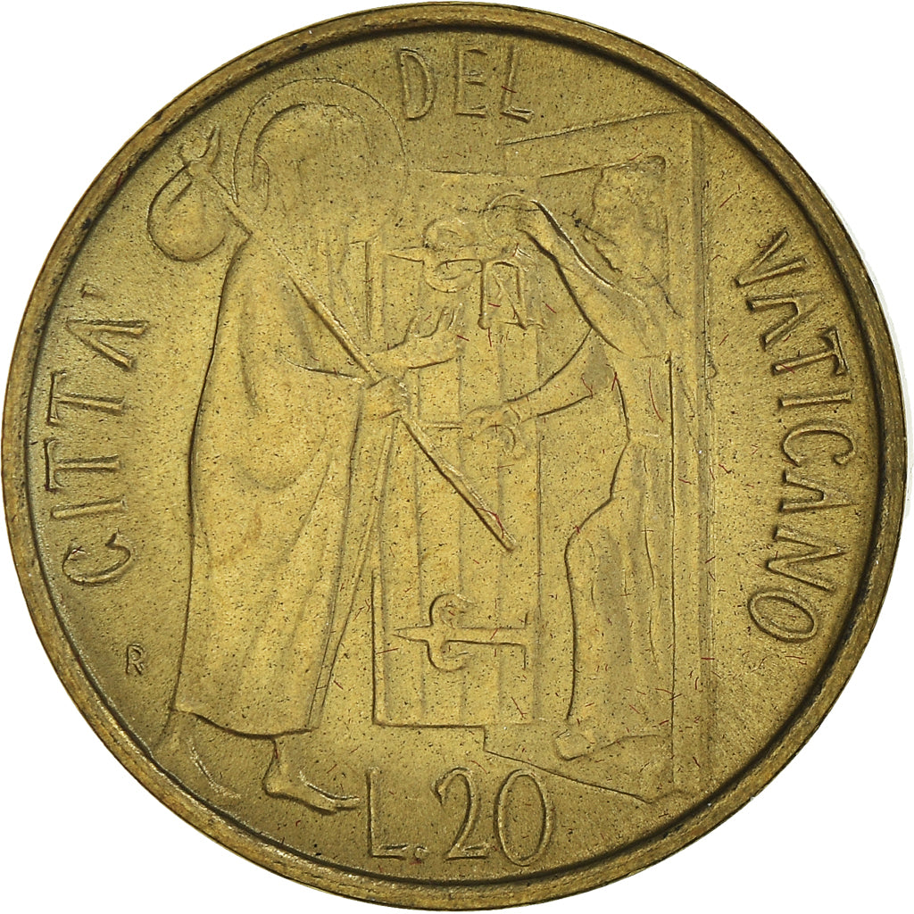 Coin, VATICAN CITY, John Paul II, 20 Lire, 1981, Roma, MS(65-70)