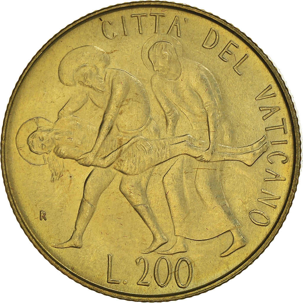 Coin, VATICAN CITY, John Paul II, 200 Lire, 1981, Roma, MS(65-70)
