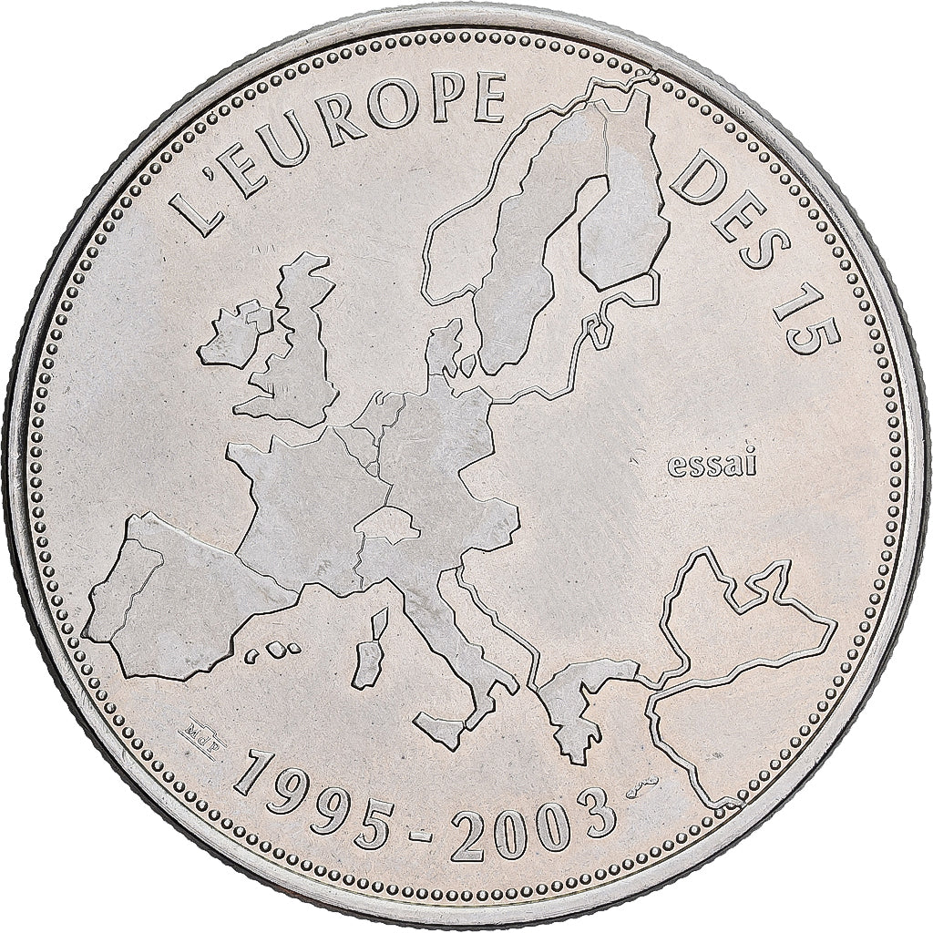 Francia, medaglia, L'Europe des 15, essai, Politics, Society, War, 2003, FDC