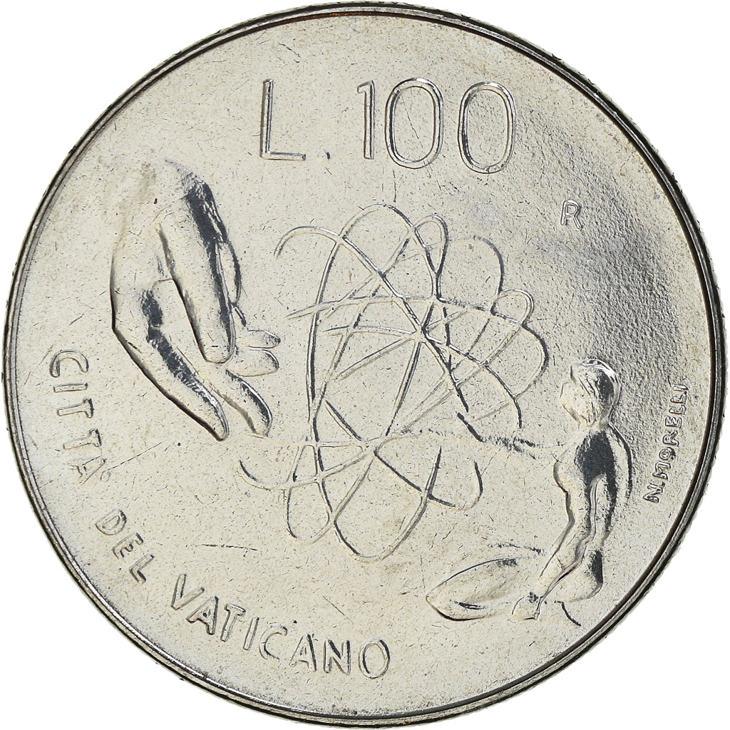 Coin, VATICAN CITY, John Paul II, 100 Lire, 1983, Roma, MS(65-70), Stainless