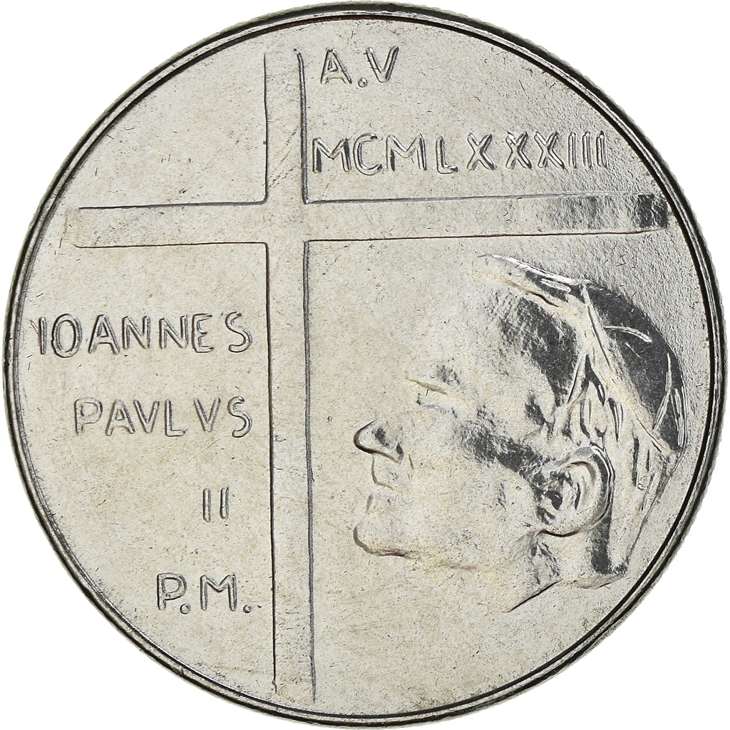 Münze, Vatikanstadt, John Paul II, 50 Lire, 1983, Roma, STGL, Stainless Steel
