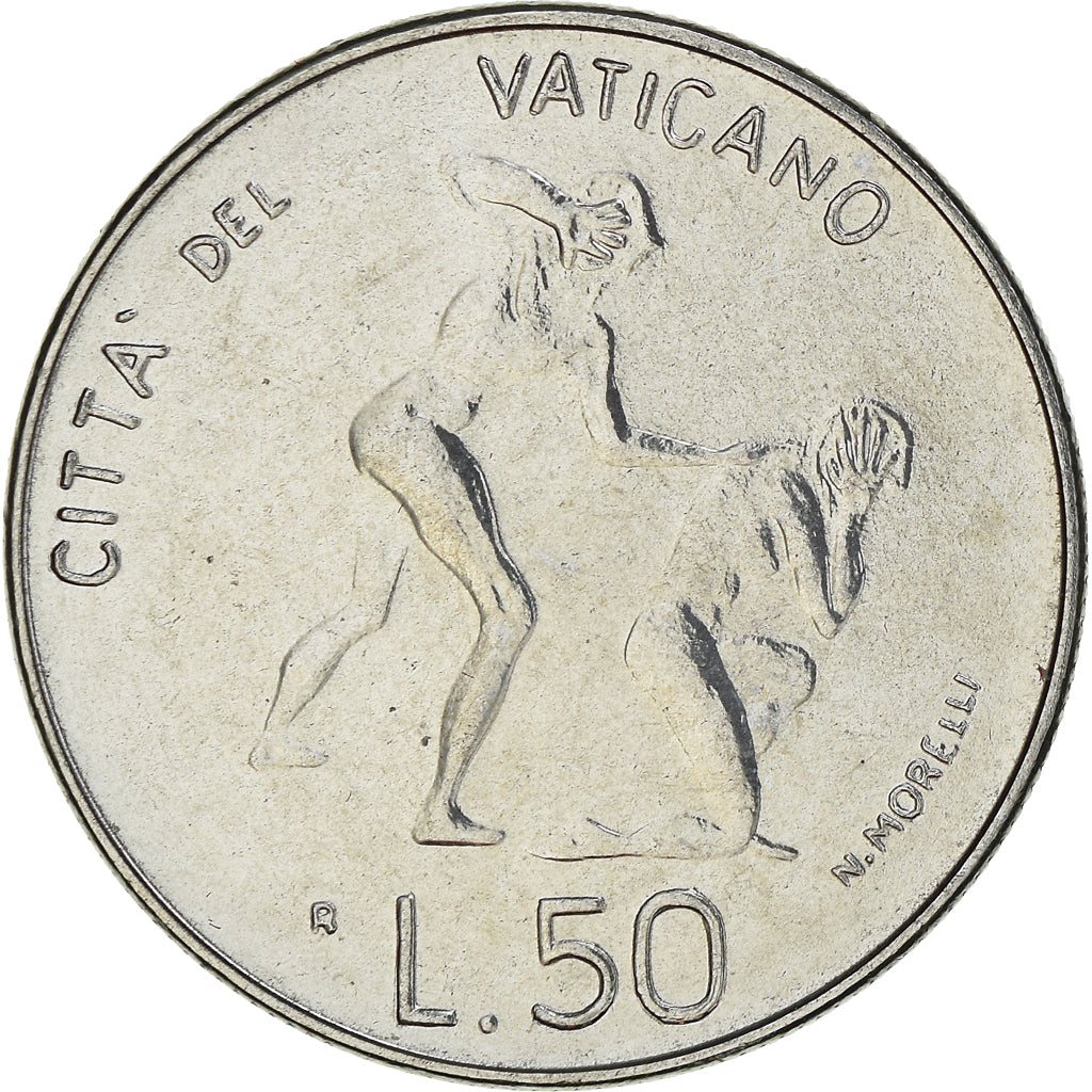 Münze, Vatikanstadt, John Paul II, 50 Lire, 1983, Roma, STGL, Stainless Steel