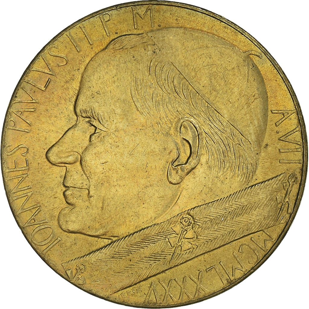 Coin, VATICAN CITY, John Paul II, 20 Lire, 1985, Roma, MS(65-70)