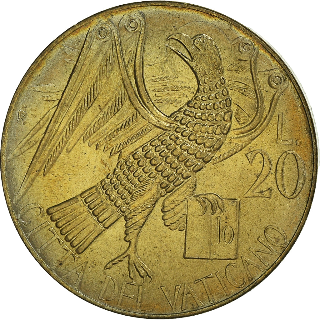 Coin, VATICAN CITY, John Paul II, 20 Lire, 1985, Roma, MS(65-70)