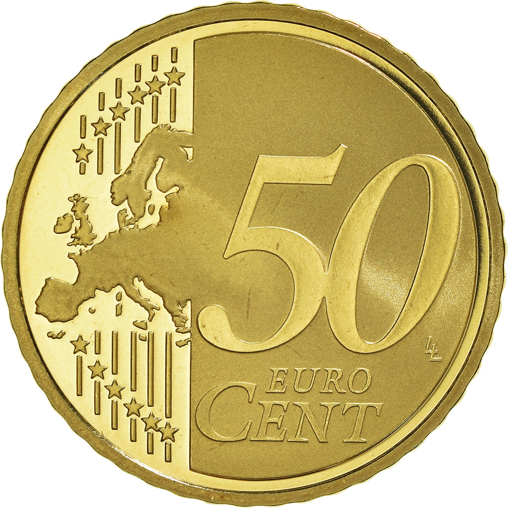 France, 50 Euro Cent, 2009, Paris, Proof / BE, MS(65-70), Brass, KM:1412