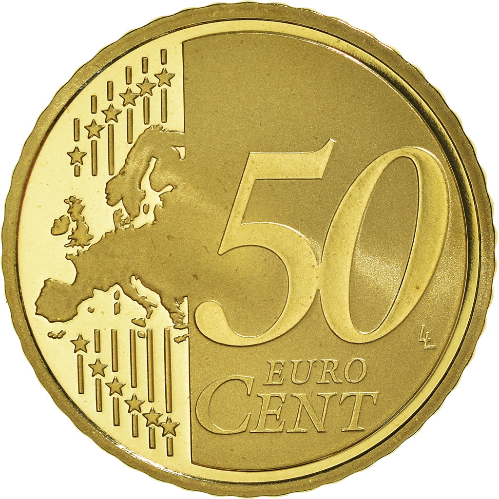 France, 50 Euro Cent, 2009, Paris, Proof, MS(65-70), Brass, KM:1412