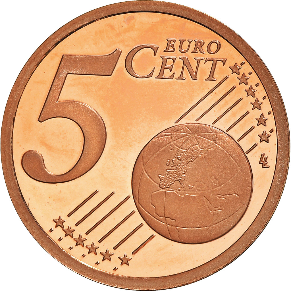 Francja, 5 Euro Cent, 2009, Paris, BE, MS(65-70), Miedź platerowana stalą