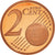 Francja, 2 Euro Cent, 2009, Paris, Proof / BE, MS(65-70), Miedź platerowana