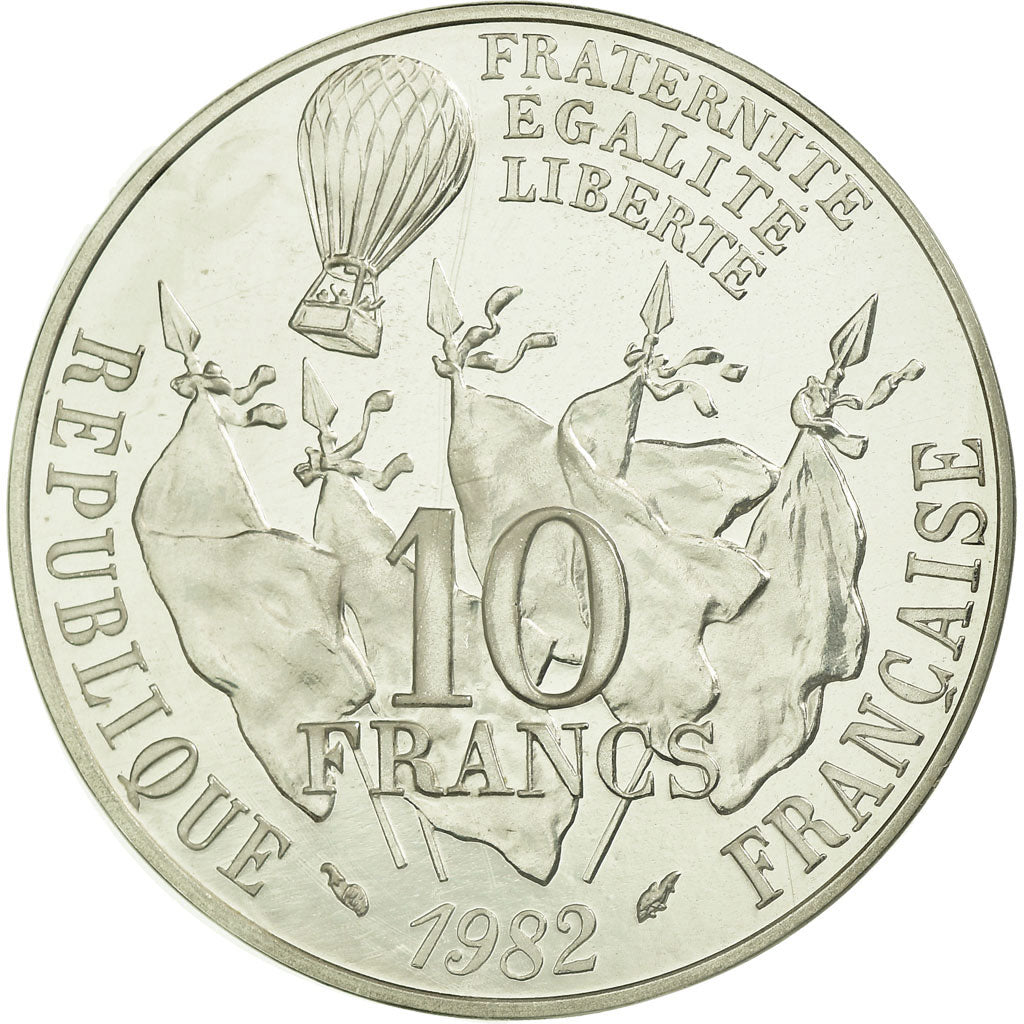 Coin, France, 10 Francs, 1982, MS(65-70), Silver, KM:P748, Gadoury:187.P2