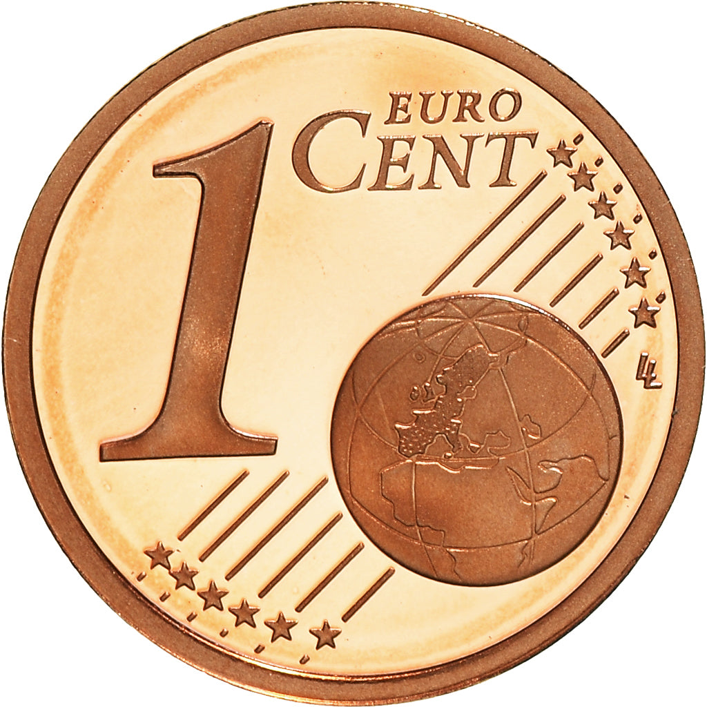 Francja, Euro Cent, 2010, Paris, Proof / BE, MS(65-70), Miedź platerowana