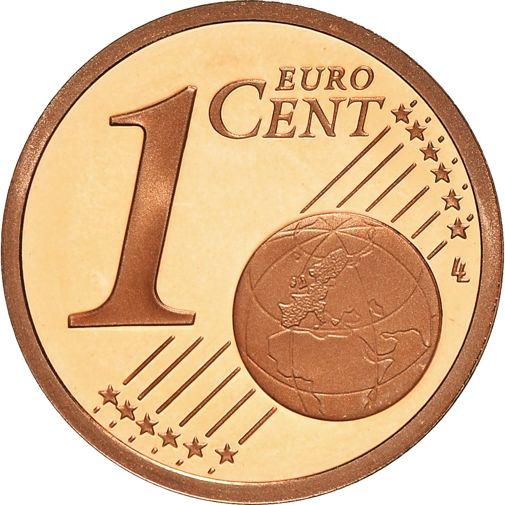 Francja, Euro Cent, 2010, Paris, Proof / BE, MS(65-70), Miedź platerowana