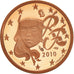 Francja, Euro Cent, 2010, Paris, BE, MS(65-70), Miedź platerowana stalą