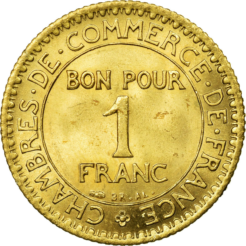 Coin, France, Chambre de commerce, Franc, 1921, Paris, MS(60-62)