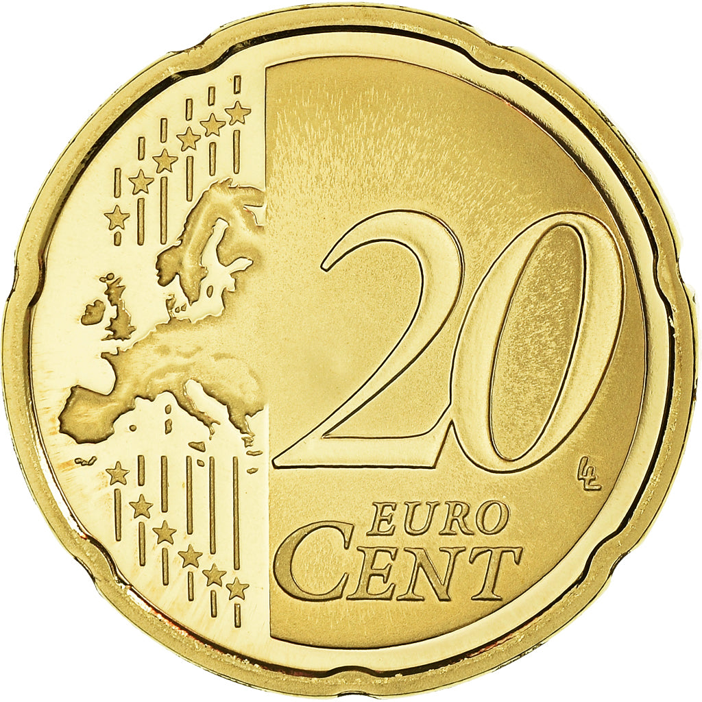 Francja, 20 Euro Cent, 2007, Paris, BE, MS(65-70), Mosiądz, KM:1411