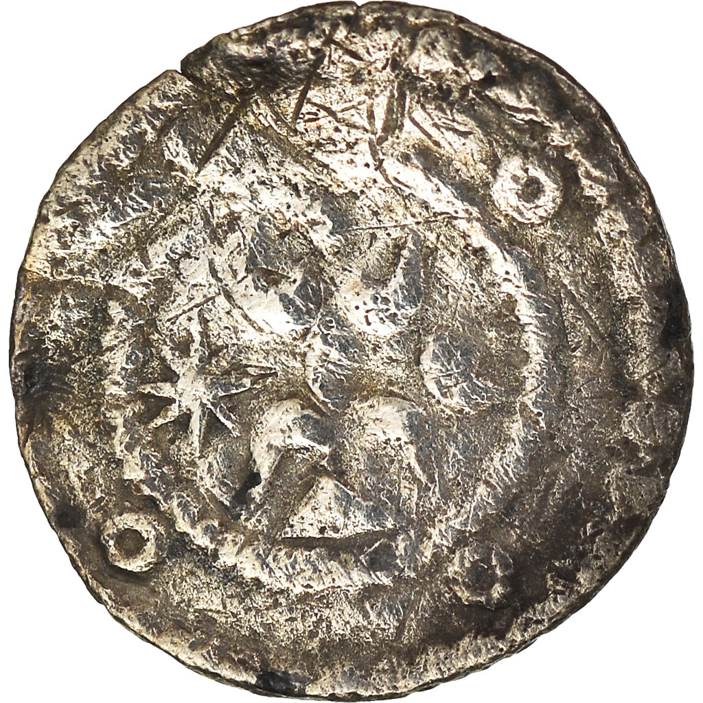 Monnaie, France, Artois, Au Nom de Simon, Denier, Arras, TB+, Argent