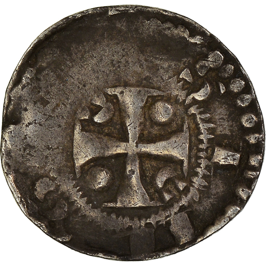 Coin, France, Artois, Au Nom de Simon, Denarius, Arras, EF(40-45), Silver