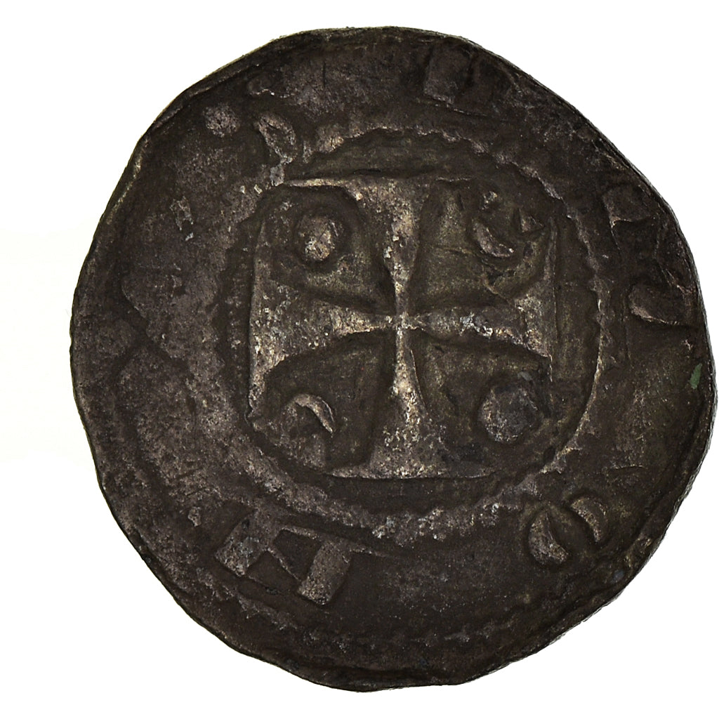 Coin, France, Artois, Au Nom de Simon, Denarius, Arras, AU(50-53), Silver