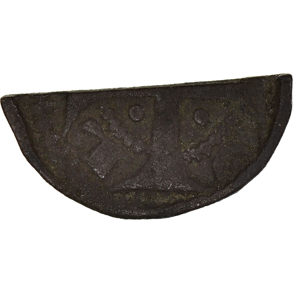 Coin, France, Flanders, Demi Maille d'argent, Lille, EF(40-45), Silver