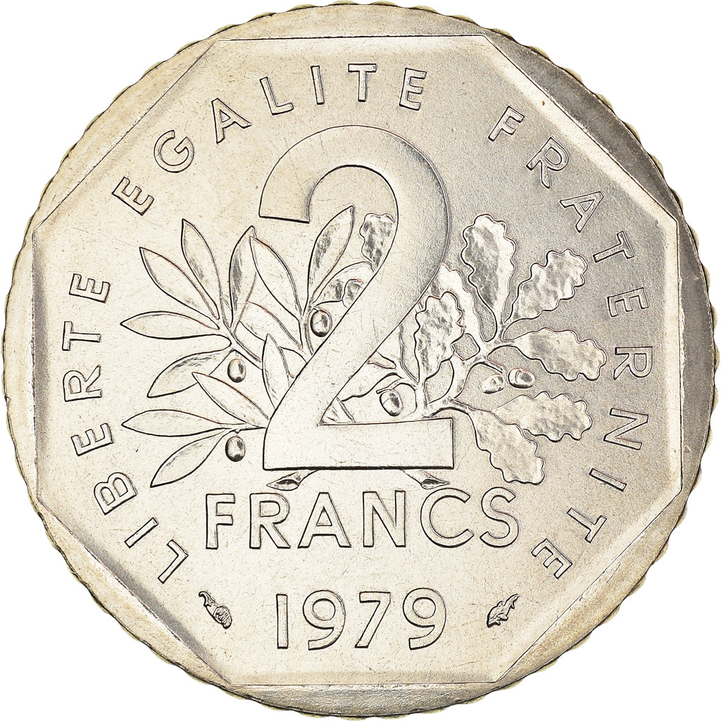 Coin, France, Semeuse, 2 Francs, 1979, Paris, FDC, MS(65-70), Nickel, KM:942.1