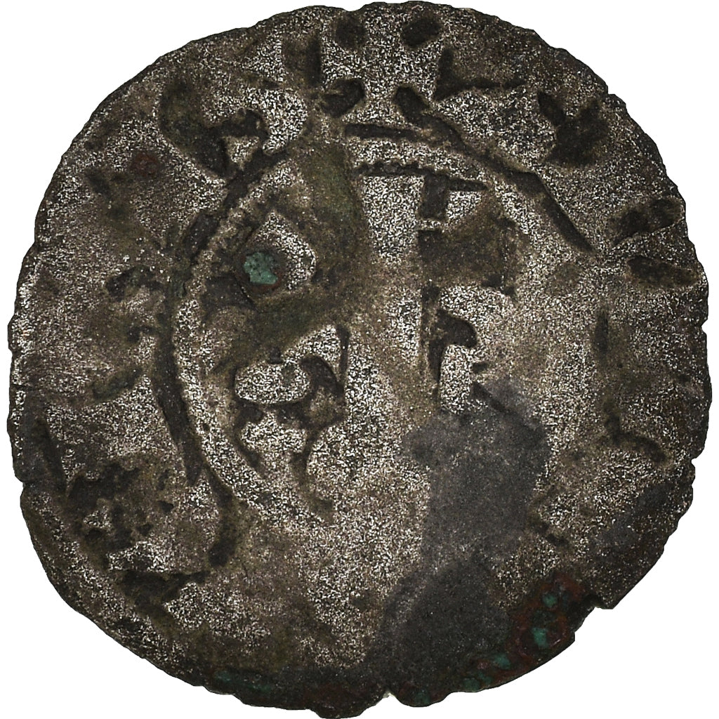 Moneda, Francia, Anjou, Charles de Valois, Obol, Angers, BC+, Vellón