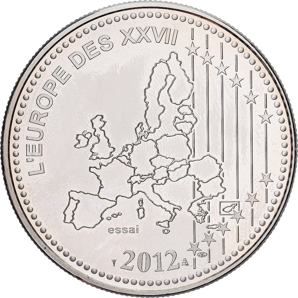 Francia, medaglia, L'Europe des XXVII, 10 Ans de l'Euro, Politics, Society, War