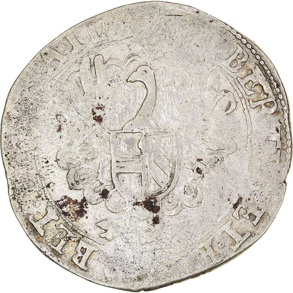 Coin, Spanish Netherlands, Flanders, Albert & Isabella, Escalin, 1621, Bruges